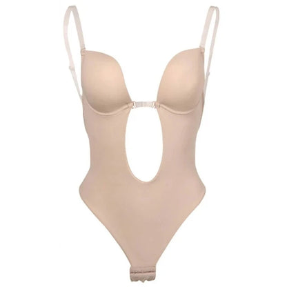 Sujetador moldeador invisible ShapeV® Con escote en V profundo, espalda descubierta y tirantes transparentes para un ajuste perfecto y elegante