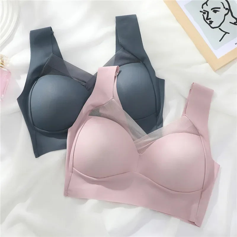 Sujetador sin costuras femenino ComfortLuxe® sexy y de talla grande, con soporte cómodo y sin aros para máxima libertad